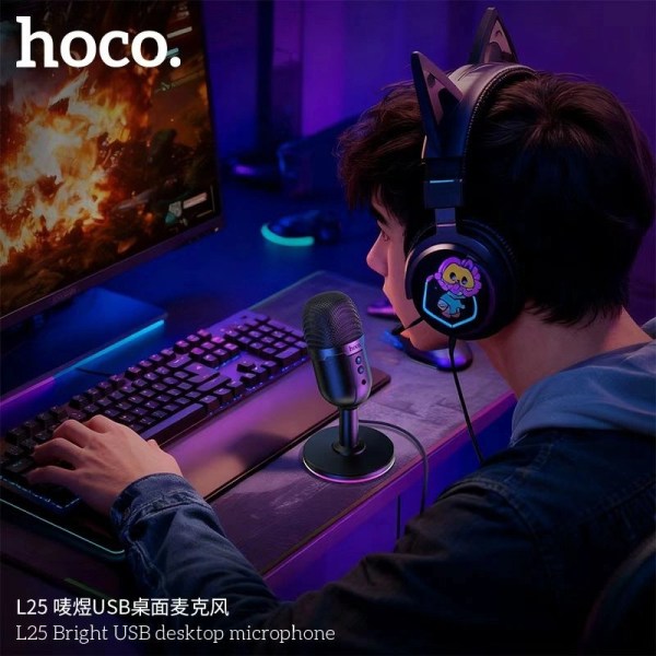 Hoco gaming usb microphone L25