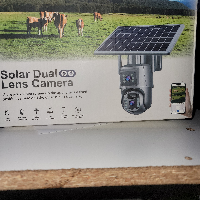 Solar dual lens wifi camera