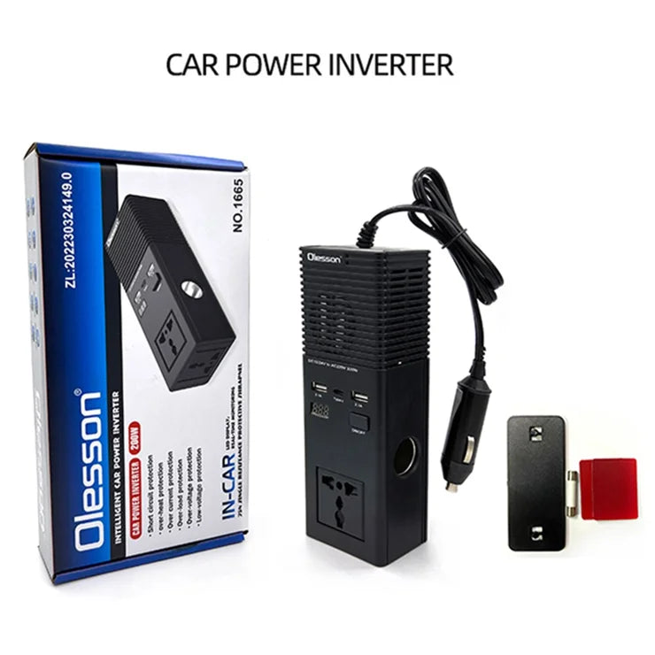 1665 car inverter 200w