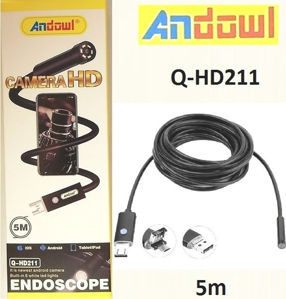 QHD211 Usb 5m Camera Endoscope