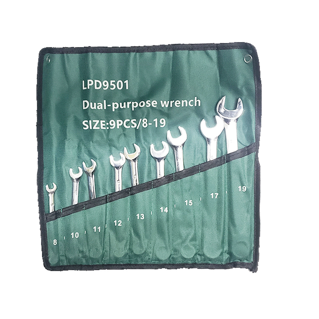 9pcs bag wrench 8-19mm LPD9501