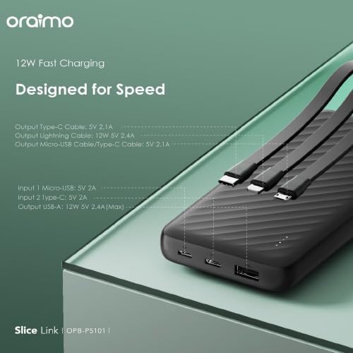 Oraimo 10000mah 12w power bank OPB-P5101