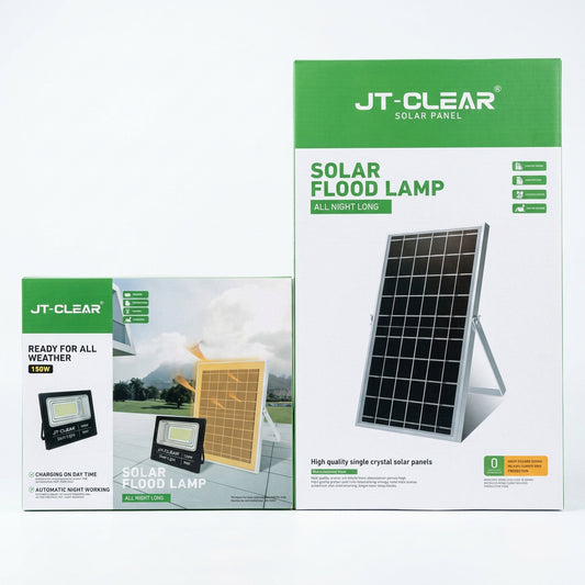 Jt clear 150w solar flood light
