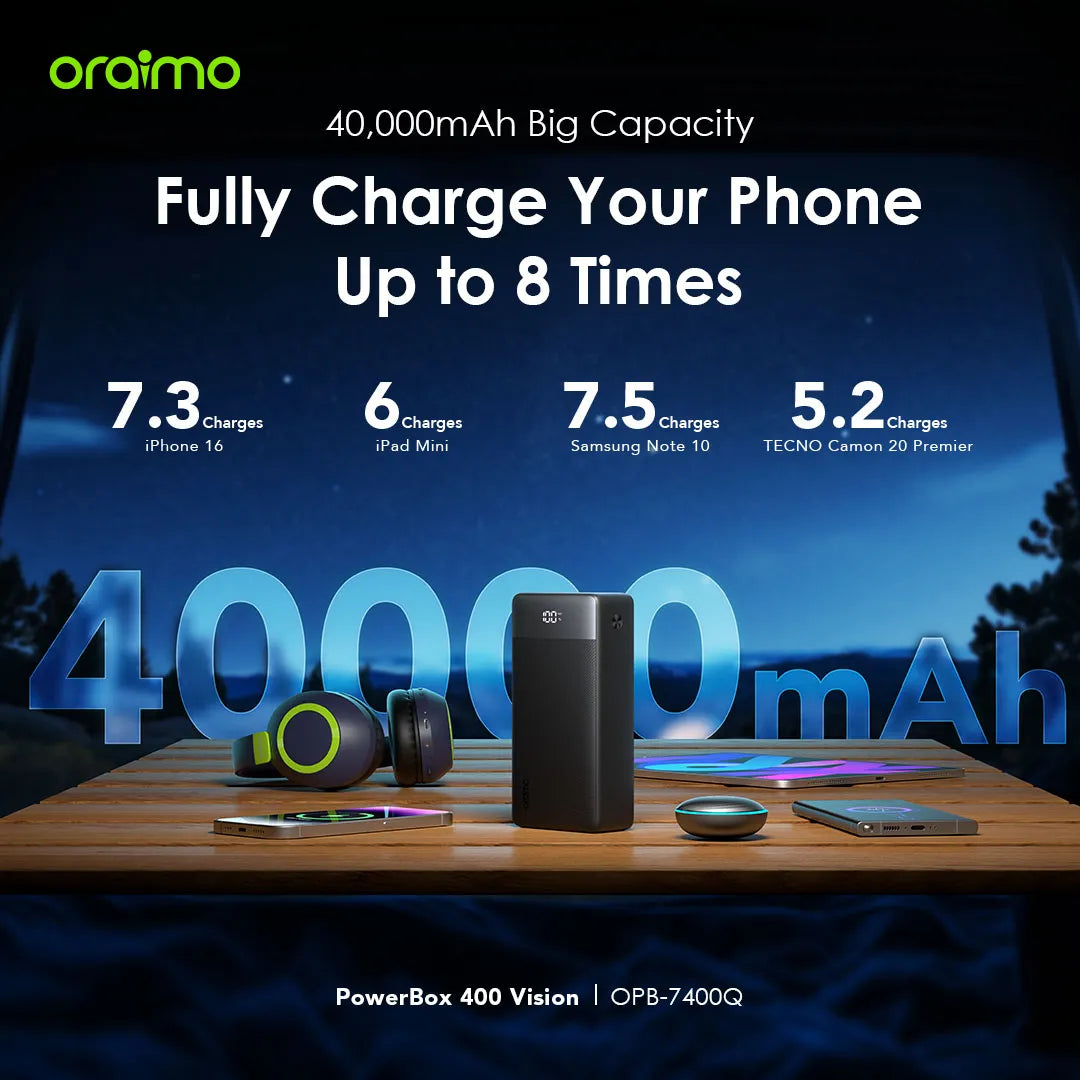 40 000mah oraimo power bank