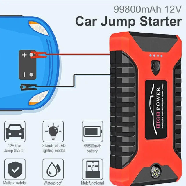 Multifunction car jumper starter powerbank