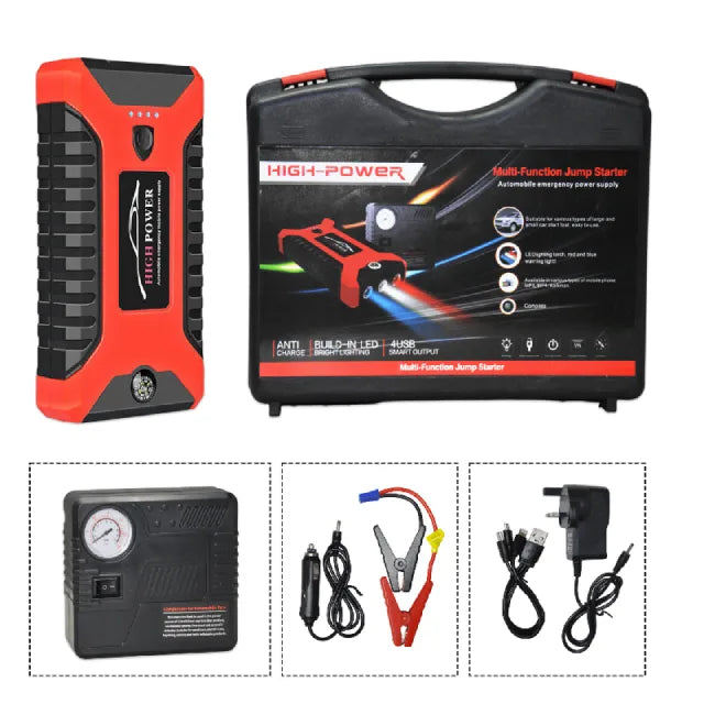 Multifunction car jumper starter powerbank