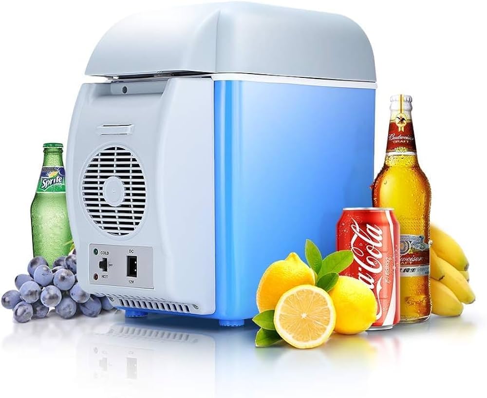 Portable electronic cooling and warming refridgerator