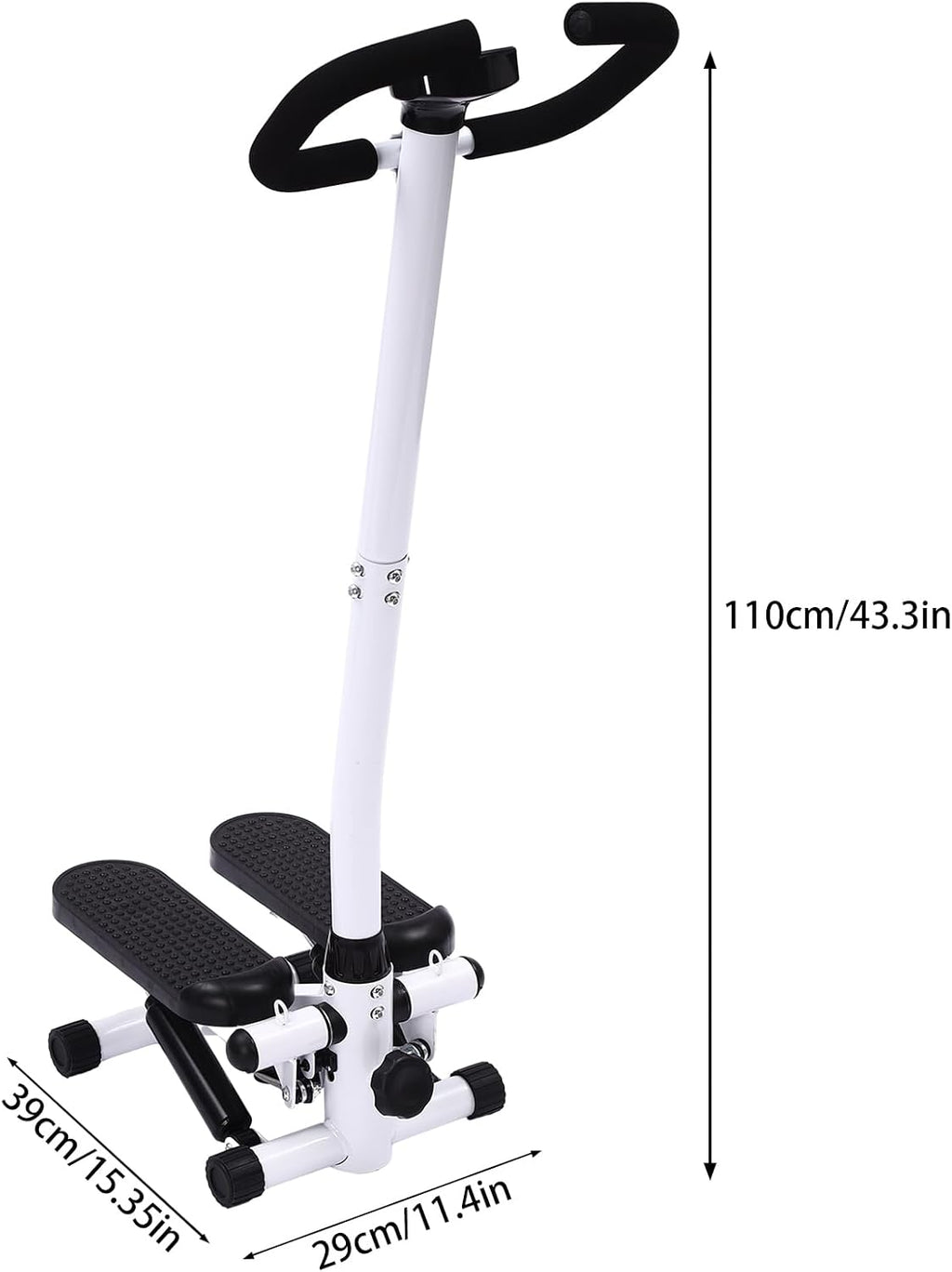 Stepper with handles