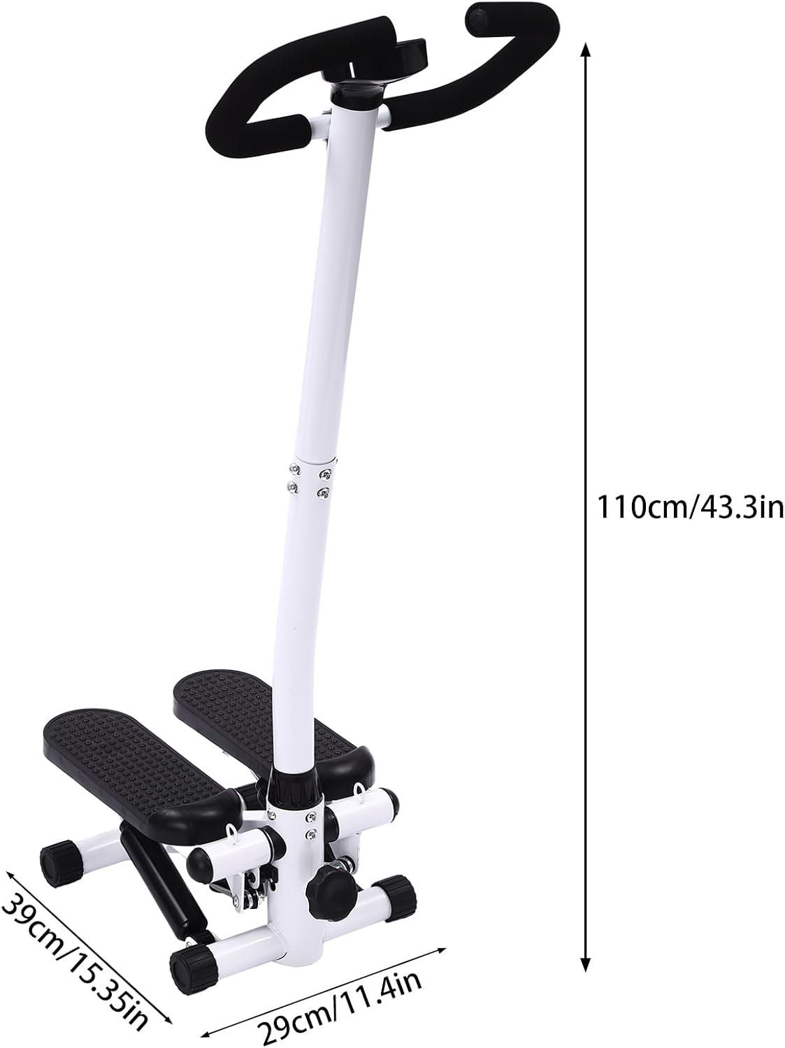 Stepper with handles