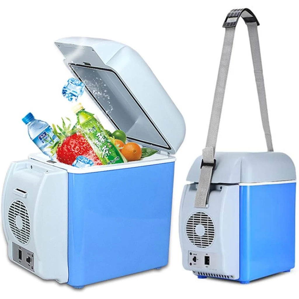 Portable electronic cooling and warming refridgerator