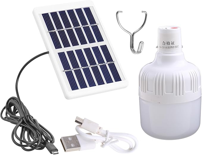 Rainbow solar rechargeable light lamp 80w