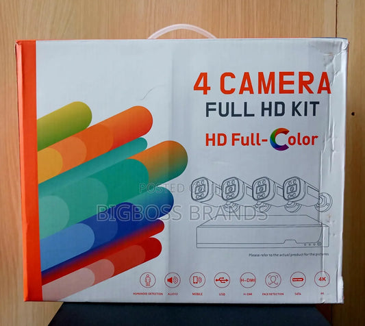 4 channel camera full HD cctv kit color VU ABT 6004