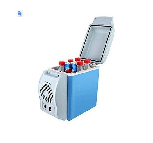 Portable electronic cooling and warming refridgerator