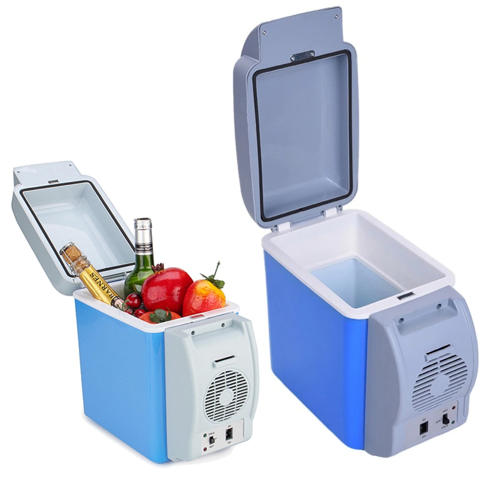 Portable electronic cooling and warming refridgerator