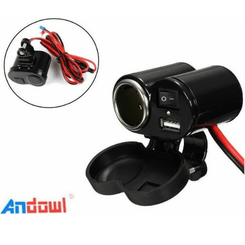 Andowl motorcycle charging cigarette lighter Q-A47