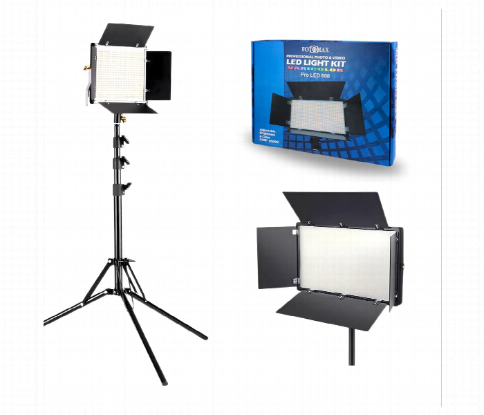 Professional photo and video led light kit