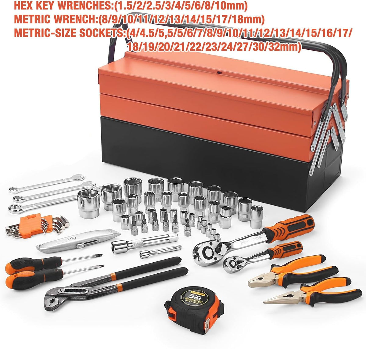 85pc iron box integrated / 168pc  tool sets