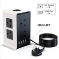 Multi socket surge extension adapter