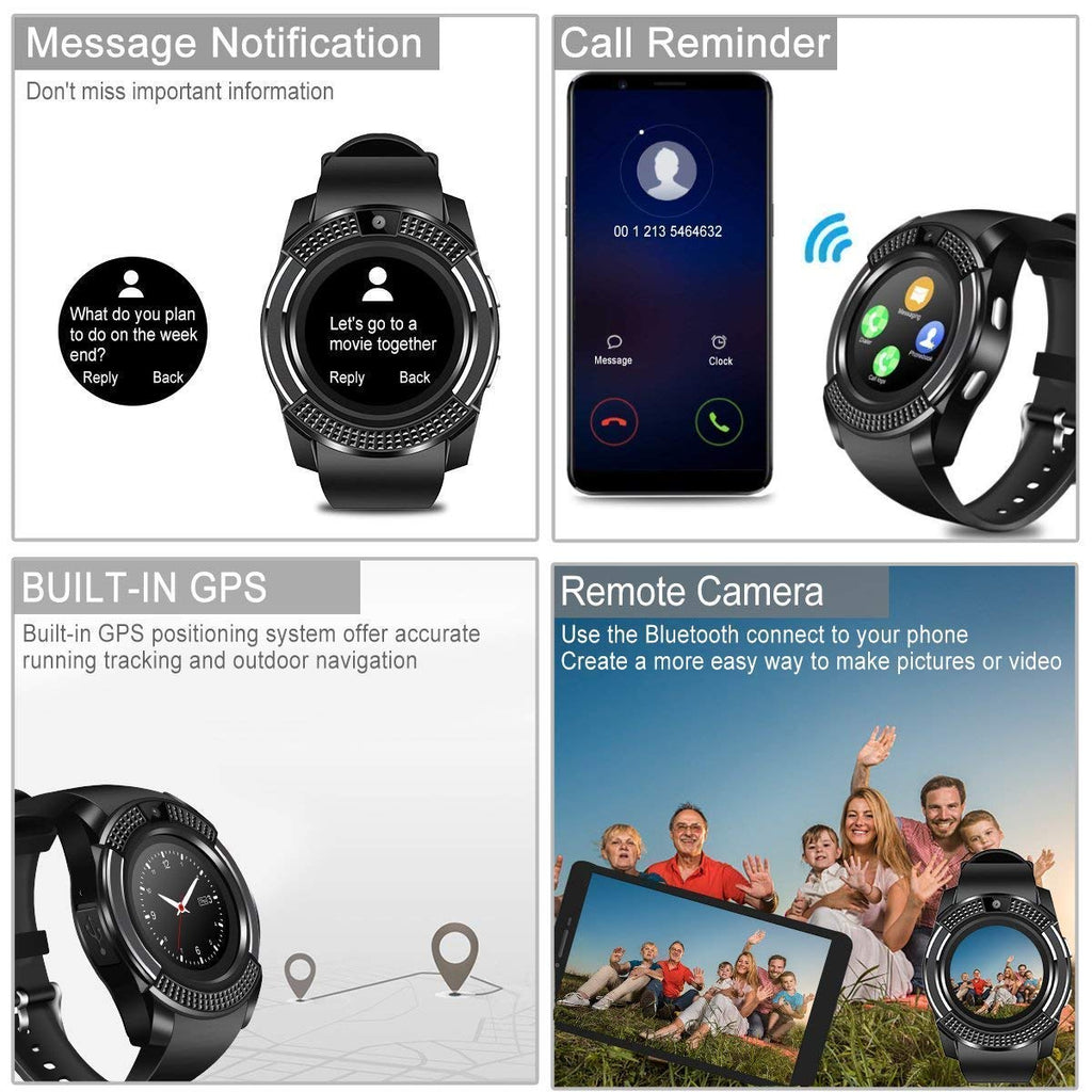 V8 smart watch with sim slot