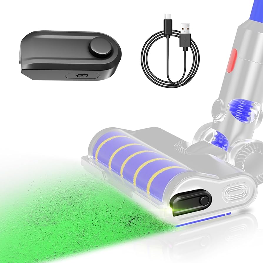 Rechargeable vacuum cleaner with lamp