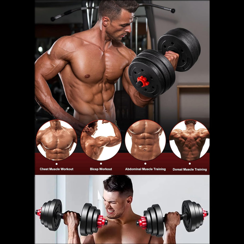 30kg weight pvc dumbbells