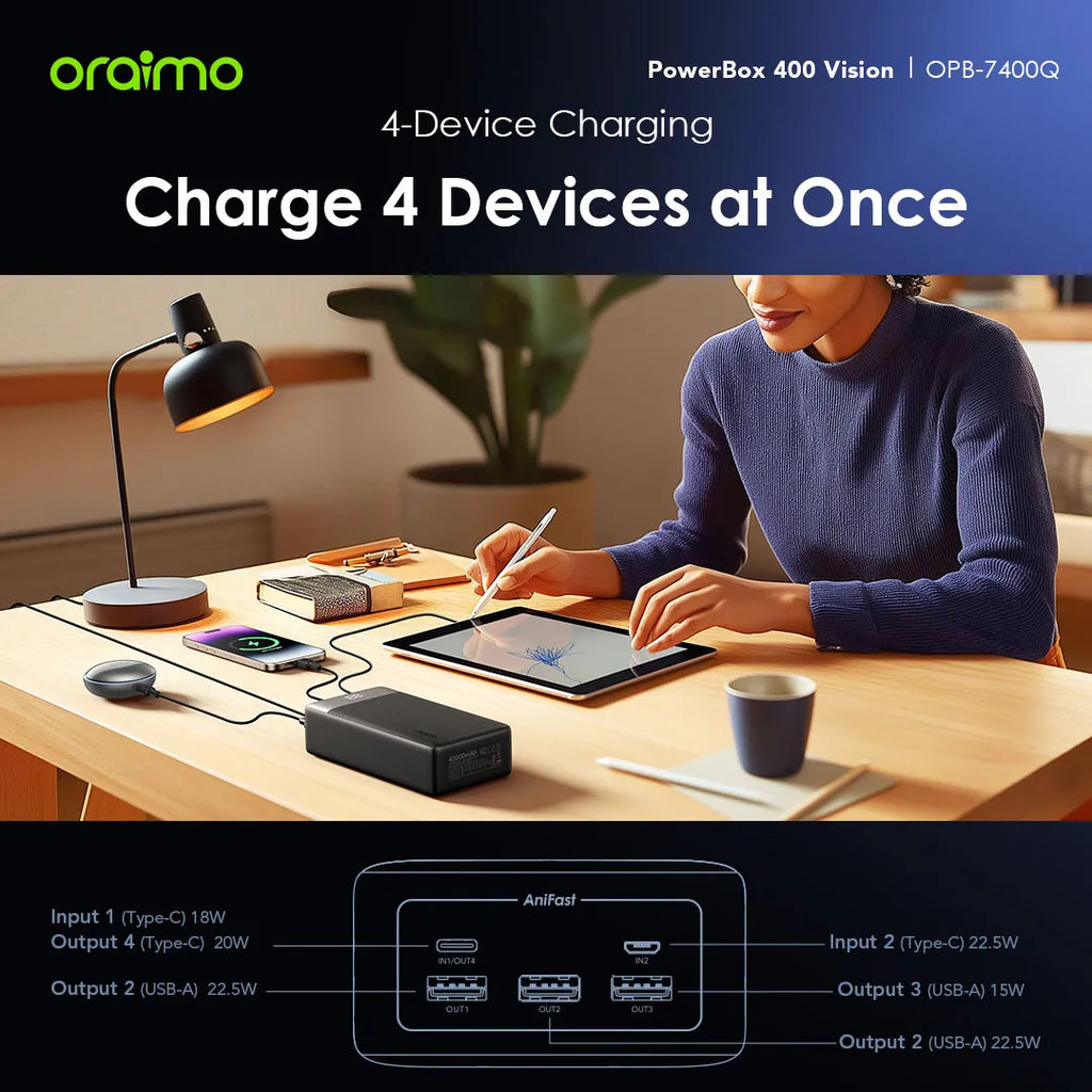 40 000mah oraimo power bank