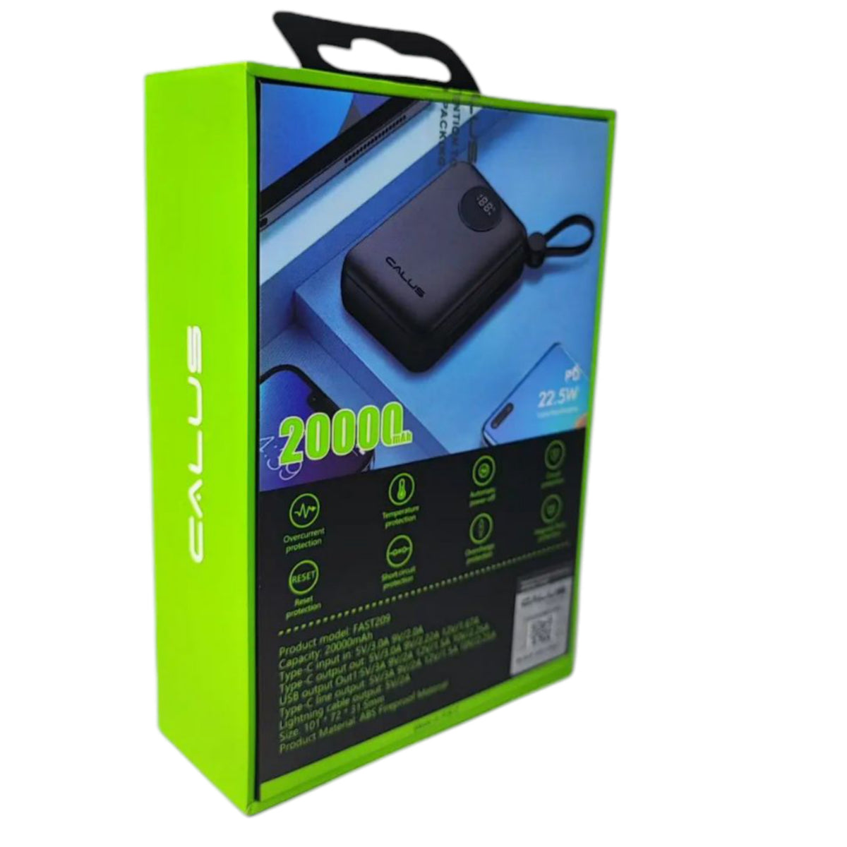 Calus 20000mah 22.5w  fast 209