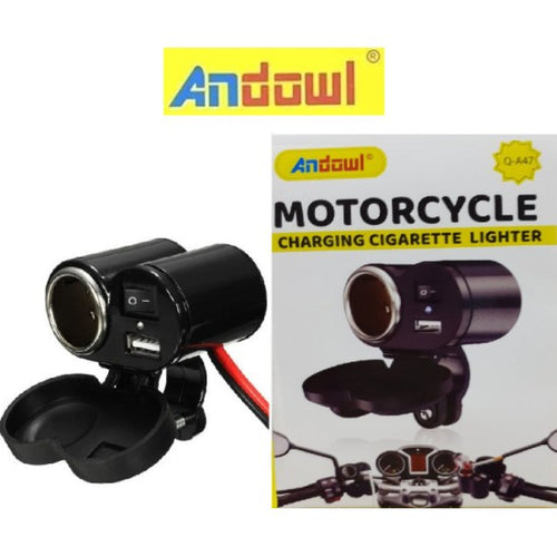 Andowl motorcycle charging cigarette lighter Q-A47