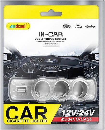 Andowl usb and triple socket Q - CA24