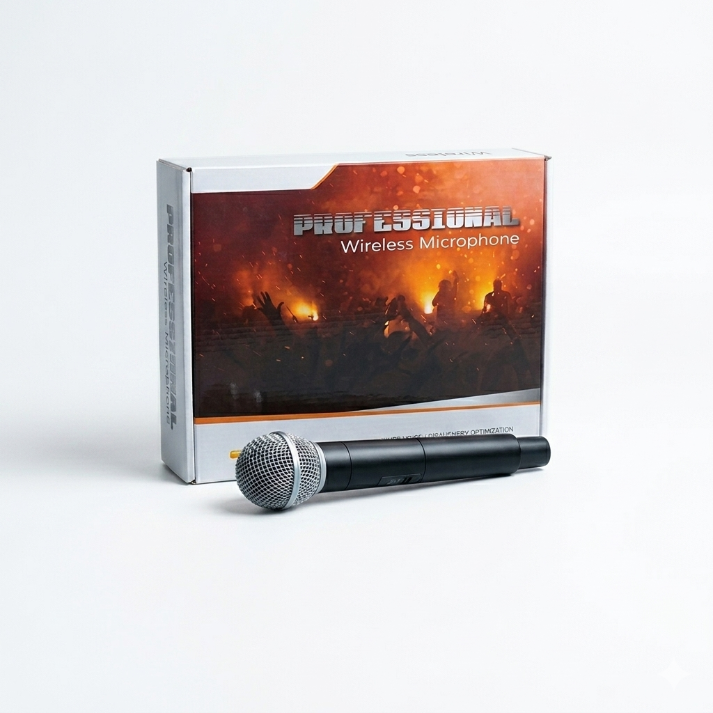 Professional wireless 4 microphone small receiver