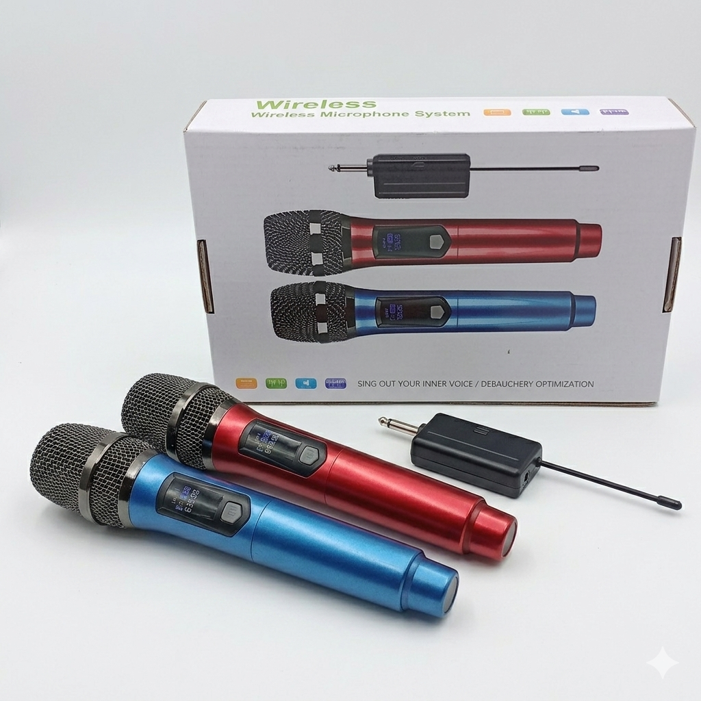Professional wireless dual microphone