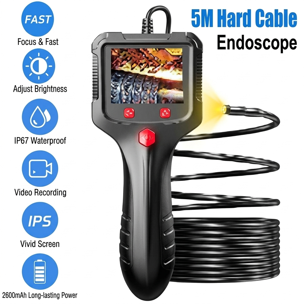 QNK86 Andwol Screen Endoscope 5m HD