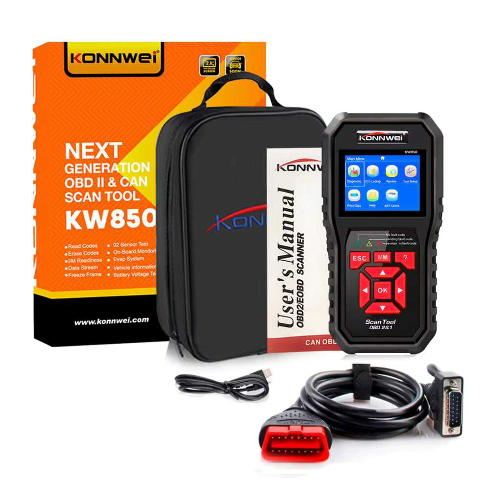 Konnwei KW 850 next generation can scan tool battery tester