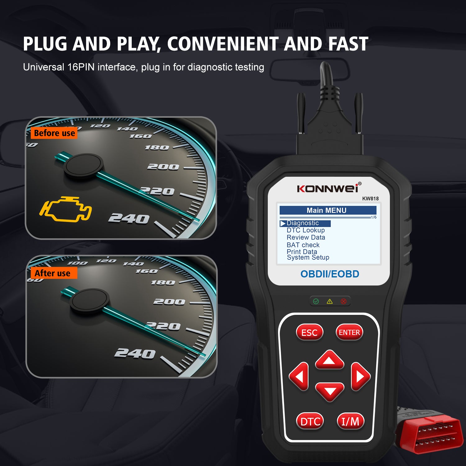 Konnwei KW 818 diagnosis machine