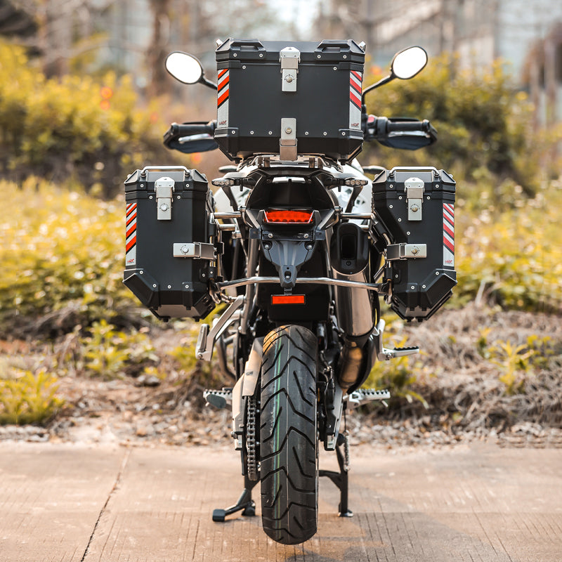 Side  Aluminium motorcycle pair storage box