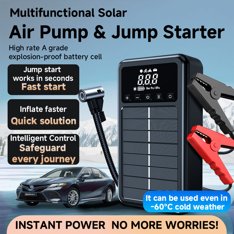 Pervoi multifunctional solar jump starter and air compressor CTC 937T