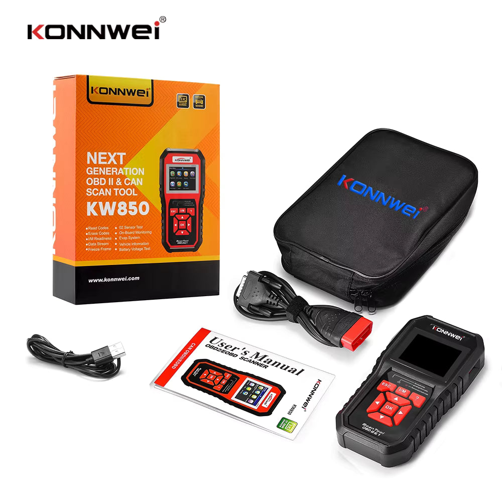 Konnwei KW 850 next generation can scan tool battery tester