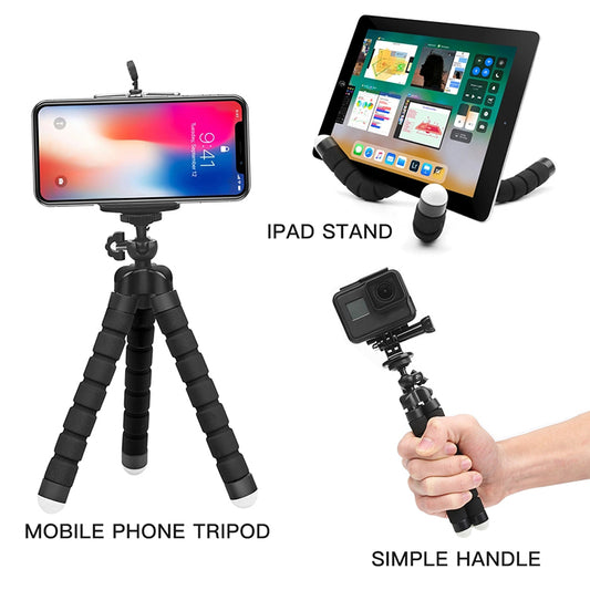 Octopus-sponge selfie  -tripod