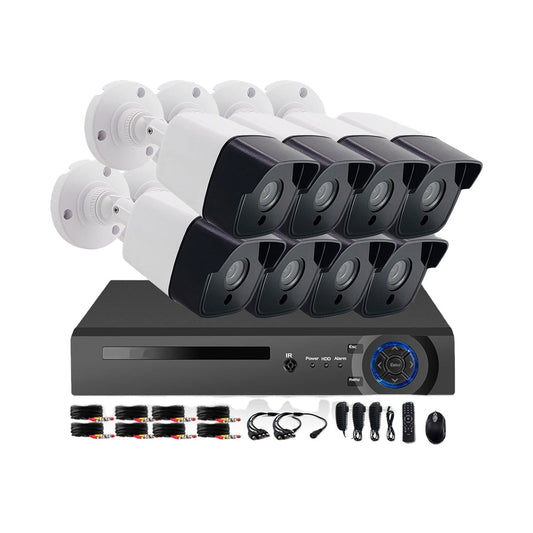 8 channel full HD kit color VU cctv kit