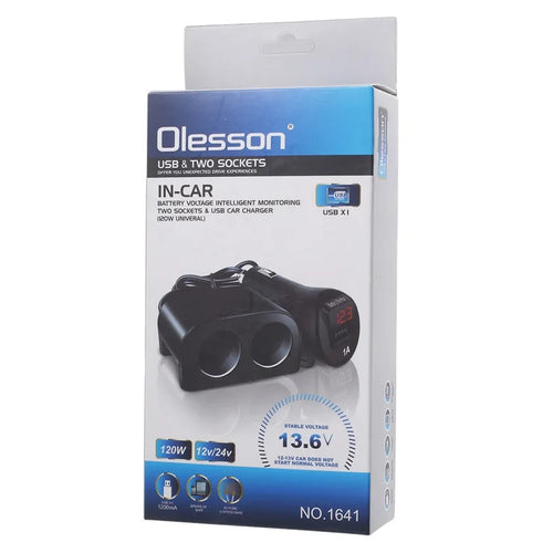 Olesson usb and 2 socket 120w 1641