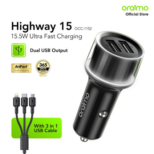 Oraimo fast car charger OCC-1152