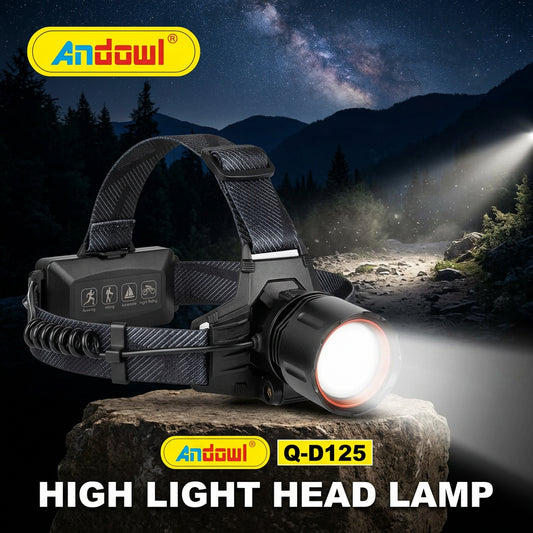 Andwol Q-D126  solar headlamp flashlight