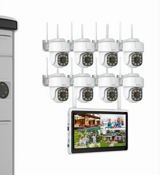 Anileja 8 channel wireless camera cctv kit