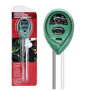 3-way soil meter for ph, moisture, light