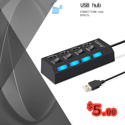 4 port 2.0 USB hub