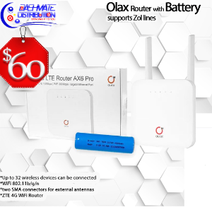Olax 6X Router with Battery