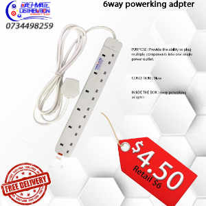 6way power king adaptor