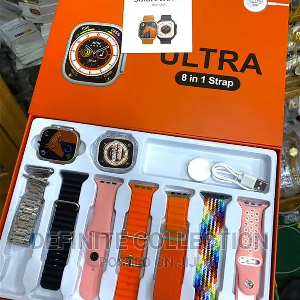 H12 ultra 8 in 1 strap smart watch