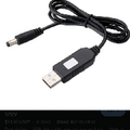 Dc booster cable 5v to 12v (1m)