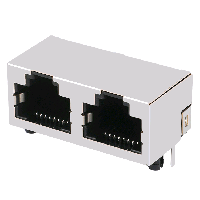 8p rj45 1x2 connector plug white